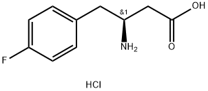 (S)-3-AMino-4-(4-fluorophenyl)-butyric acid-HCl Struktur