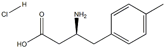 S-3-氨基-4-(4-甲基苯基)-丁酸.鹽酸鹽, 331846-95-8, 結(jié)構(gòu)式