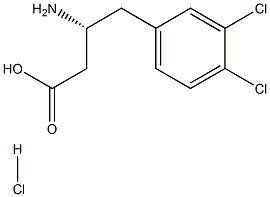 (R)-3-AMino-4-(3,4-dichlorophenyl)-butyric acid-HCl Struktur