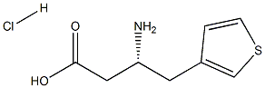 (R)-3-AMino-4-(3thienyl)-butyric acid-HCl Struktur