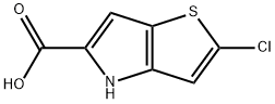 2-Chloro-4H-thieno[3,2-b]pyrrole-5-carboxylic acid Struktur