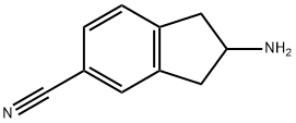 2-aMino-2,3-dihydro-1H-indene-5-carbonitrile Struktur