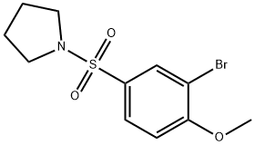 1-[(3-bromo-4-methoxyphenyl)sulfonyl]pyrrolidine Struktur