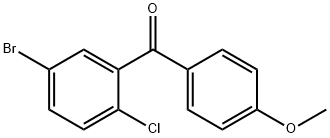 5-溴-2-氯苯基-4-乙氧基苯基-甲酮 結(jié)構(gòu)式