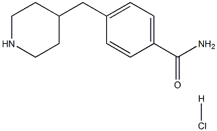 Benzamide, 4-(4-piperidinylmethyl)-, hydrochloride (1:1) Struktur