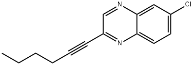 6-Chloro-2-(hex-1-yn-1-yl)quinoxaline Struktur