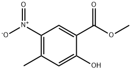 2-Hydroxy-4-Methyl-5-nitro-benzoic acid Methyl ester Struktur