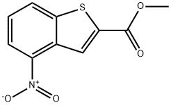 Methyl 4-nitrobenzo[b]thiophene-2-carboxylate Struktur