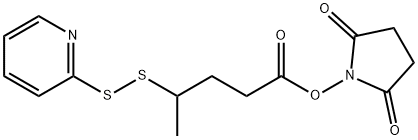 N-succiniMidyl 4-(2-pyridyldithio)pentanoate Struktur