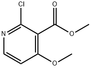 2-Chloro-4-methoxy-3-pyridinecarboxylic acid methyl ester Struktur