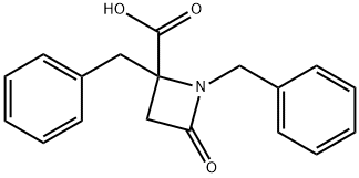 1,2-Dibenzyl-4-oxoazetidine-2-carboxylic acid Struktur