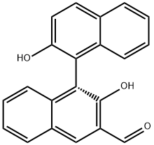 S-2,2'-dihydroxy-[1,1'-Binaphthalene]-3-carboxaldehyde Struktur