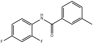 N-(2,4-difluorophenyl)-3-methylbenzamide Struktur