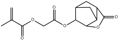 2-Propenoic acid, 2-Methyl-, 2-[(hexahydro-2-oxo-3,5-Methano-2H-cyclopenta[b]furan-6-yl)oxy]-2-oxoethyl ester Structure