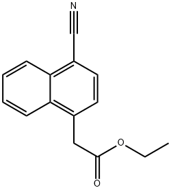 Ethyl 2-(4-cyanonaphthalen-1-yl)acetate Struktur