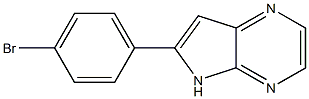 6-(4-broMophenyl)-5H-pyrrolo[2,3-b]pyrazine Struktur