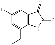 5-BroMo-7-ethylindoline-2,3-dione Struktur