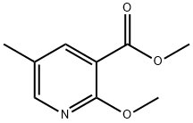 Methyl 2-Methoxy-5-Methylpyridine-3-carboxylate Struktur