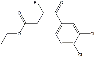 Ethyl 3-broMo-4-(3,4-dichlorophenyl)-4-oxobutanoate Struktur