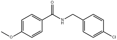 N-(4-chlorobenzyl)-4-methoxybenzamide Struktur