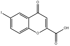 6-iodo-4-oxo-4H-chroMene-2-carboxylic acid Struktur