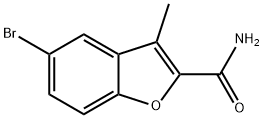 5-BroMo-3-Methylbenzofuran-2-carboxaMide Struktur