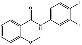 N-(3,4-difluorophenyl)-2-methoxybenzamide Struktur