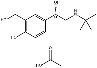 SalbutaMol acetate(Albuterol acetate) Struktur