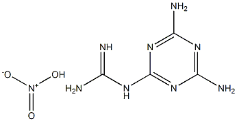 (4,6-Diamino-s-triazin-2-yl)guanidine mononitrate Struktur