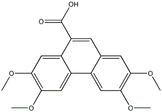 2,3,6,7-TetraMethoxy-9-phenanthrenecarboxylic Acid Struktur