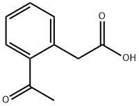 2-(2-acetylphenyl)acetic acid Struktur