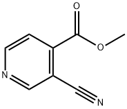 4-Pyridinecarboxylic acid, 3-cyano-, Methyl ester Struktur