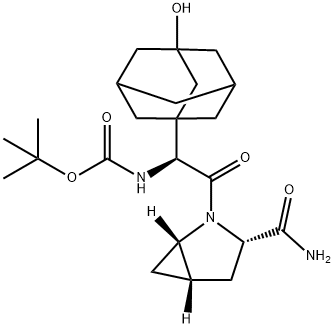 [(1S)-2-[(1S,3S,5S)-3-(aMinocarbonyl)-2-azabicyclo[3.1.0]hex-2-yl]-1-(3-hydroxytricyclo[3.3.1.13,7]dec-1-yl)-2-oxoethyl]-1,1-diMethylethyl ester CarbaMic acid Struktur