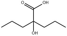 2-Hydroxy-2-propyl-pentanoicacid Struktur