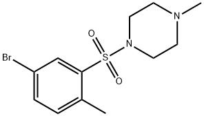 1-[(5-bromo-2-methylphenyl)sulfonyl]-4-methylpiperazine Struktur