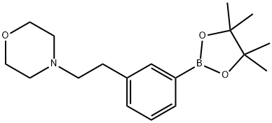 4-(3-(4,4,5,5-TetraMethyl-1,3,2-dioxaborolan-2-yl)phenethyl)Morpholine Struktur