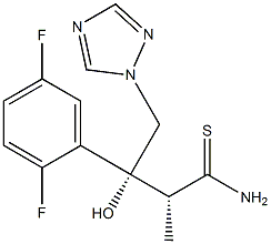 (2R,3R)-3-(2,5-Difluorophenyl)-3-hydroxy-2-Methyl-4-(1H-1,2,4-triazol-1-yl)thiobutyraMide Struktur