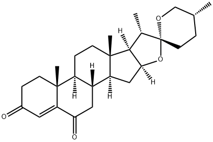 (25R)-Spirost-4-en-3,6-dione Struktur