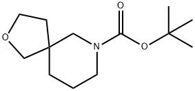 2-Oxa-7-azaspiro[4.5]decane-7-carboxylic acid, 1,1-diMethylethyl ester Struktur