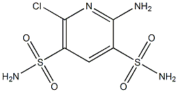 2-AMino-6-chloropyridine-3,5-disulfonaMide Struktur