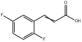 3-(2,5-Difluoro-phenyl)-acrylic acid Struktur