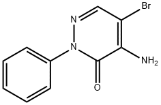 4-AMino-5-broMo-2-phenylpyridazin-3(2H)-one Struktur