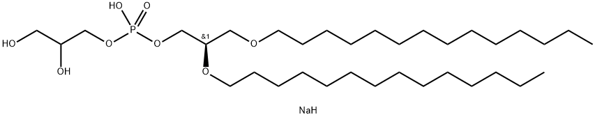 1,2-di-O-tetradecyl-sn-glycero-3-phospho-(1'-rac-glycerol) (sodiuM salt) Struktur