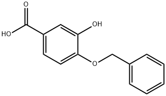 4-(Benzyloxy)-3-hydroxybenzoic acid Struktur