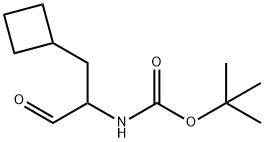 tert-butyl (1-cyclobutyl-3-oxopropan-2-yl)carbaMate Struktur