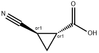 trans-2-Cyanocyclopropanecarboxylic acid Struktur