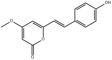 p-Hydroxy-5,6-dehydrokawain Struktur