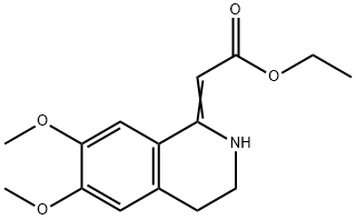 Ethyl 2-(6,7-diMethoxy-3,4-dihydroisoquinolin-1(2H)-ylidene)acetate Struktur