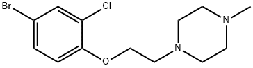 1-(2-(4-broMo-2-chlorophenoxy)ethyl)-4-Methylpiperazine Struktur