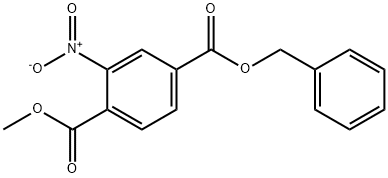 4-Benzyl 1-Methyl 2-nitroterephthalate Struktur